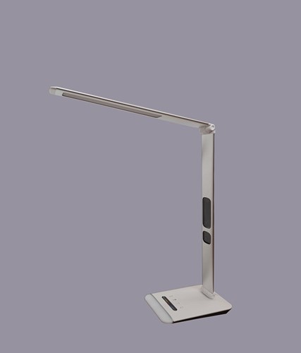 LED table lamp blache with clock